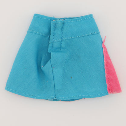 Blue and Pink Barbie Cheerleader Cut Skirt