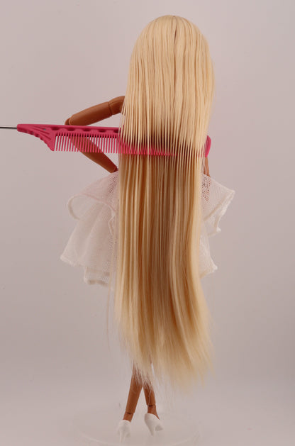 Pink Odile Mermaid Rerooted Blonde Made to Move Custom Barbie