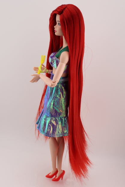 Barbie as Ariel The Little Mermaid Custom Rerooted Red Hair Odile