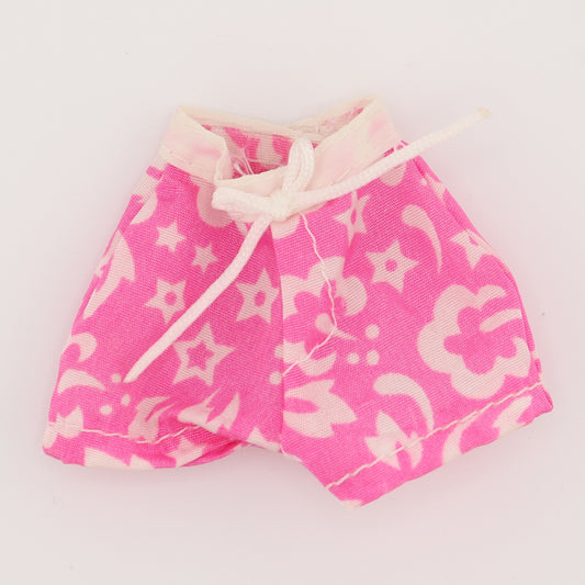 Pearl Beach Barbie Hibiscus Flower Pink Shorts (2001)