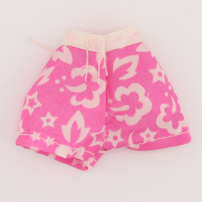 Pearl Beach Barbie Hibiscus Flower Pink Shorts (2001)