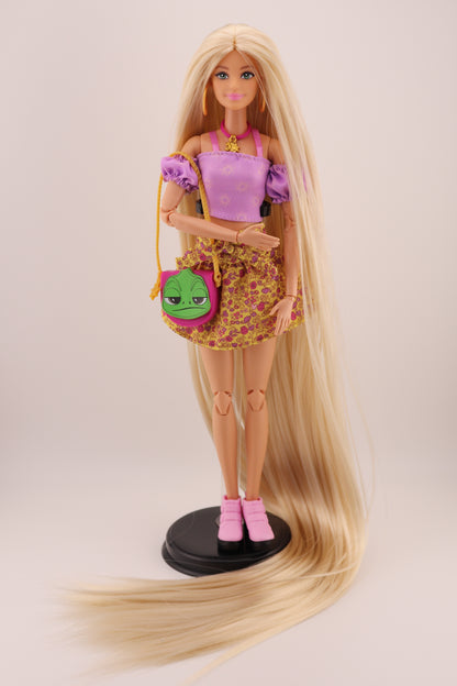 Rapunzel Inspired Custom Barbie Doll OOAK