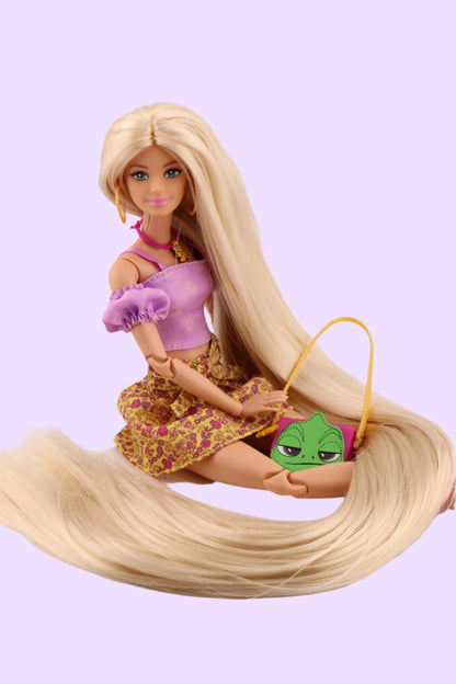 Rapunzel Inspired Custom Barbie Doll OOAK