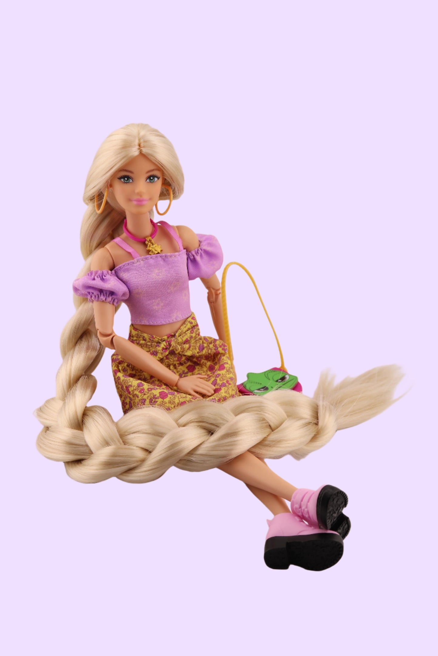 Rapunzel Inspired Custom Barbie Doll OOAK