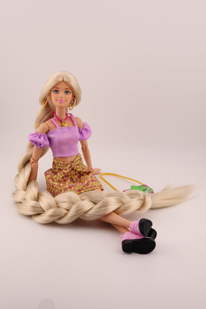 Rapunzel Inspired Custom Barbie Doll OOAK