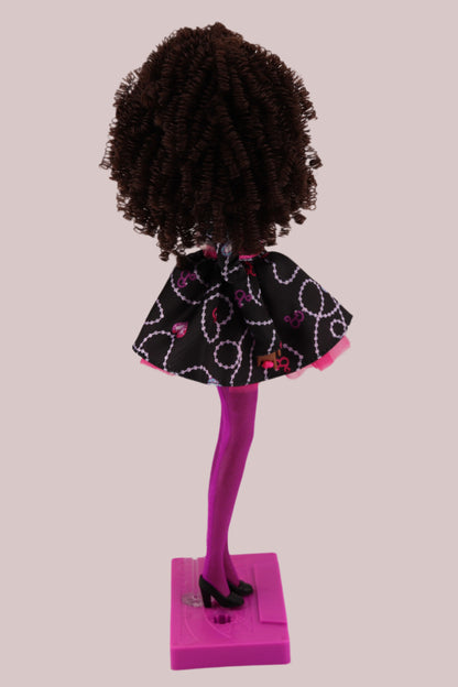 Barbie Rewind 80s Edition Rerooted with Curly Coiled Brown Hair