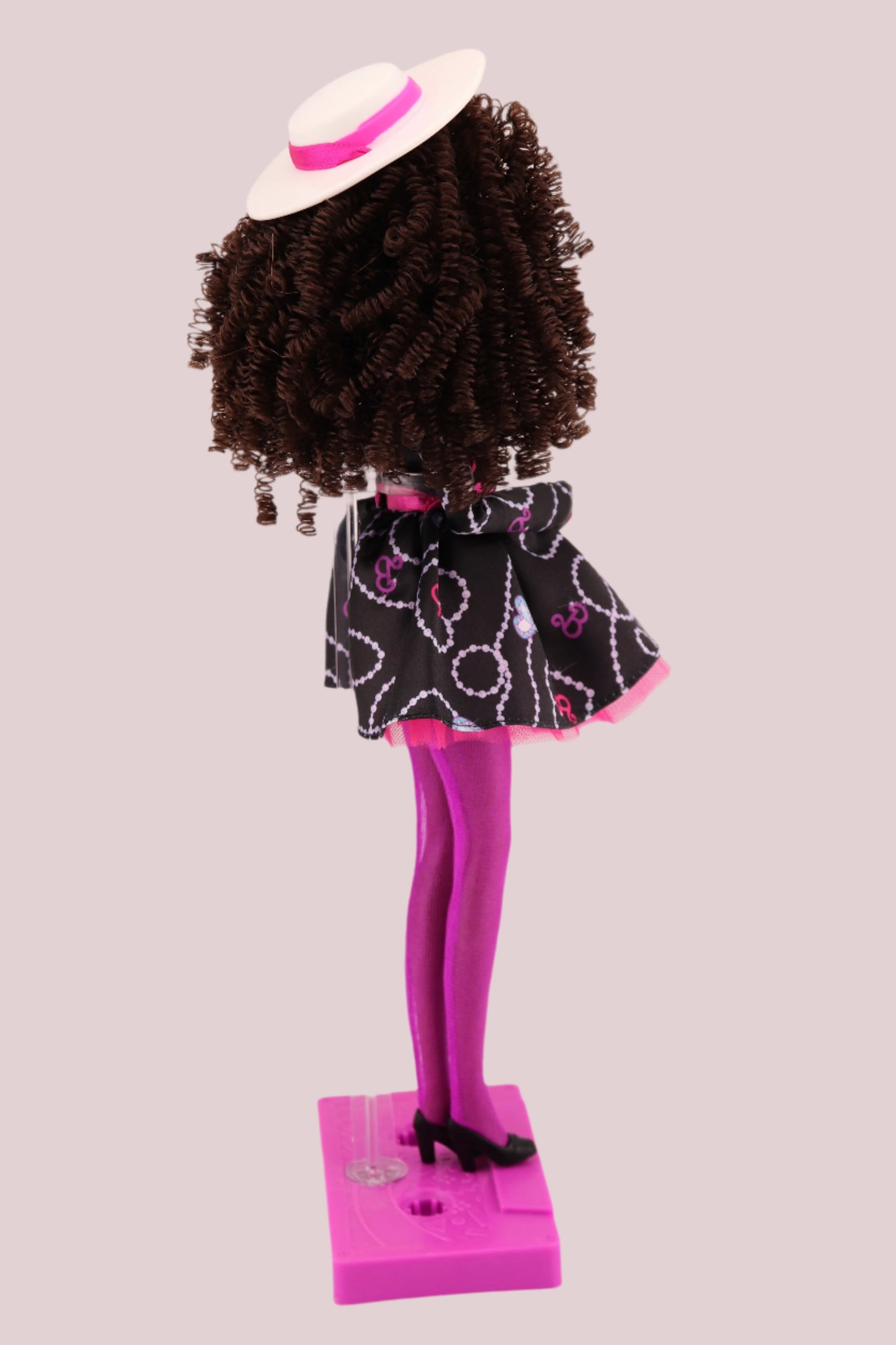 Barbie Rewind 80s Edition Rerooted with Curly Coiled Brown Hair