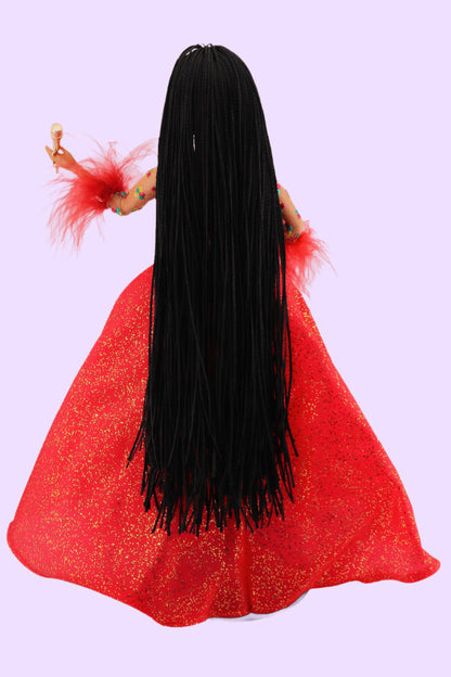 Rerooted Brandy Singing Holiday Christmas Barbie (2000)