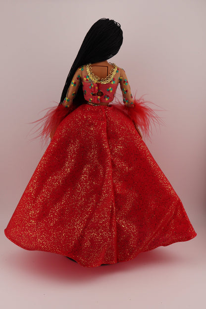 Rerooted Brandy Singing Holiday Christmas Barbie (2000)