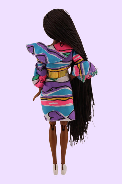 Custom OOAK Barbie with Micro Braids