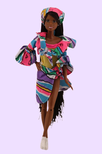 Custom OOAK Barbie with Micro Braids