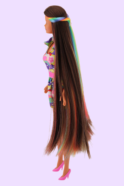 Rainbow Hair Teresa Face OOAK Barbie Doll