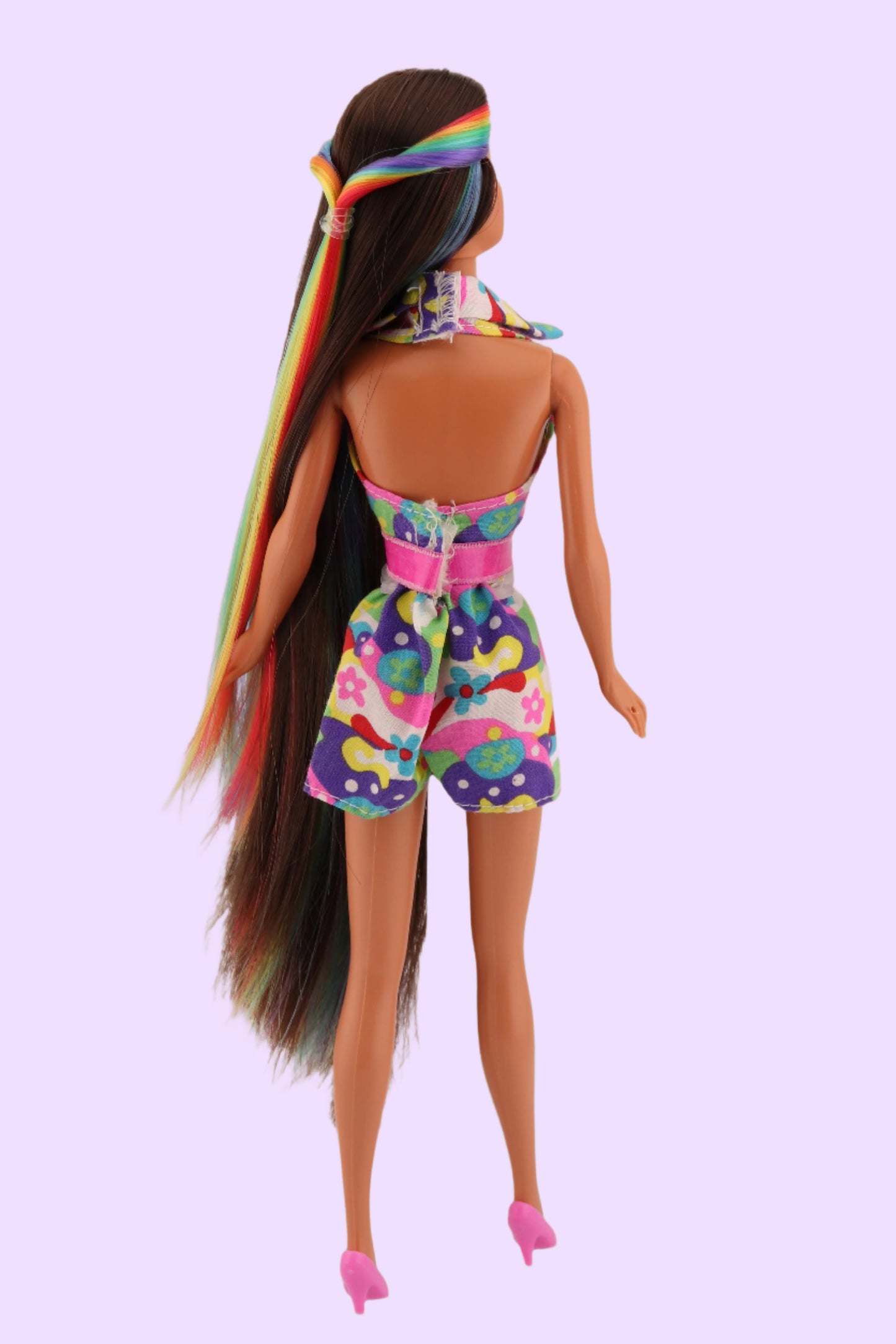 Rainbow Hair Teresa Face OOAK Barbie Doll