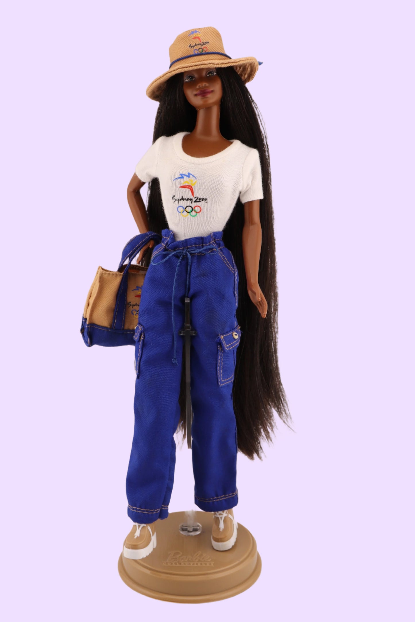 Rerooted 2000s Barbie Black and Brown Long Hair