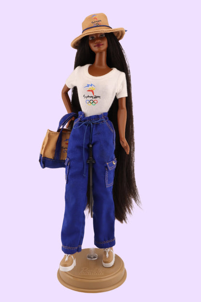 Rerooted 2000s Barbie Black and Brown Long Hair
