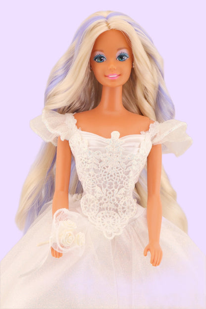 Custom Wedding Fantasy Barbie with Iridescent Hair