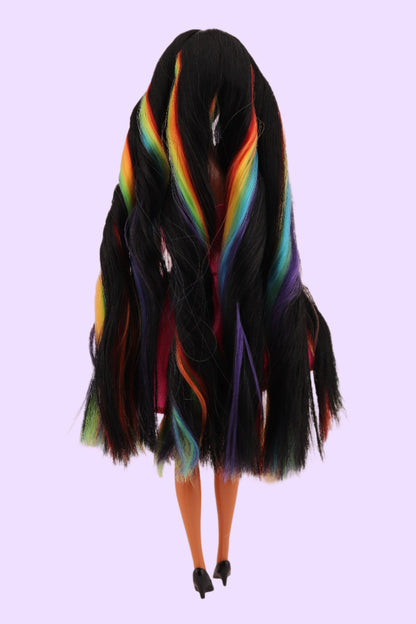 Custom Kira Barbie with Rainbow Hair