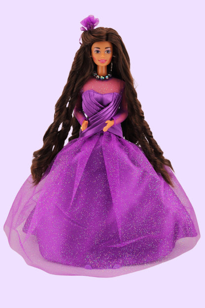 Purple Passion Barbie with a Chocolate Hair Reroot