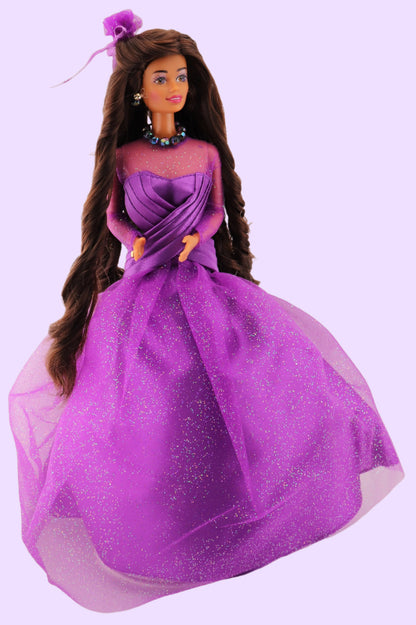 Purple Passion Barbie with a Chocolate Hair Reroot
