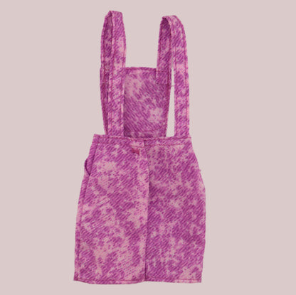 Benetton Fashion Purple Acid Washed Skirt Overalls (1990)