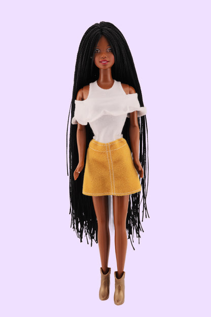 Micro-Braided 2001 Holiday Excitement Barbie