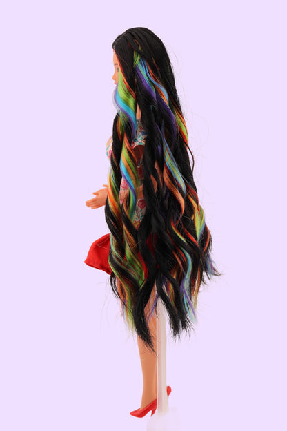 Asian Barbie with Rainbow Peek-A-Boo