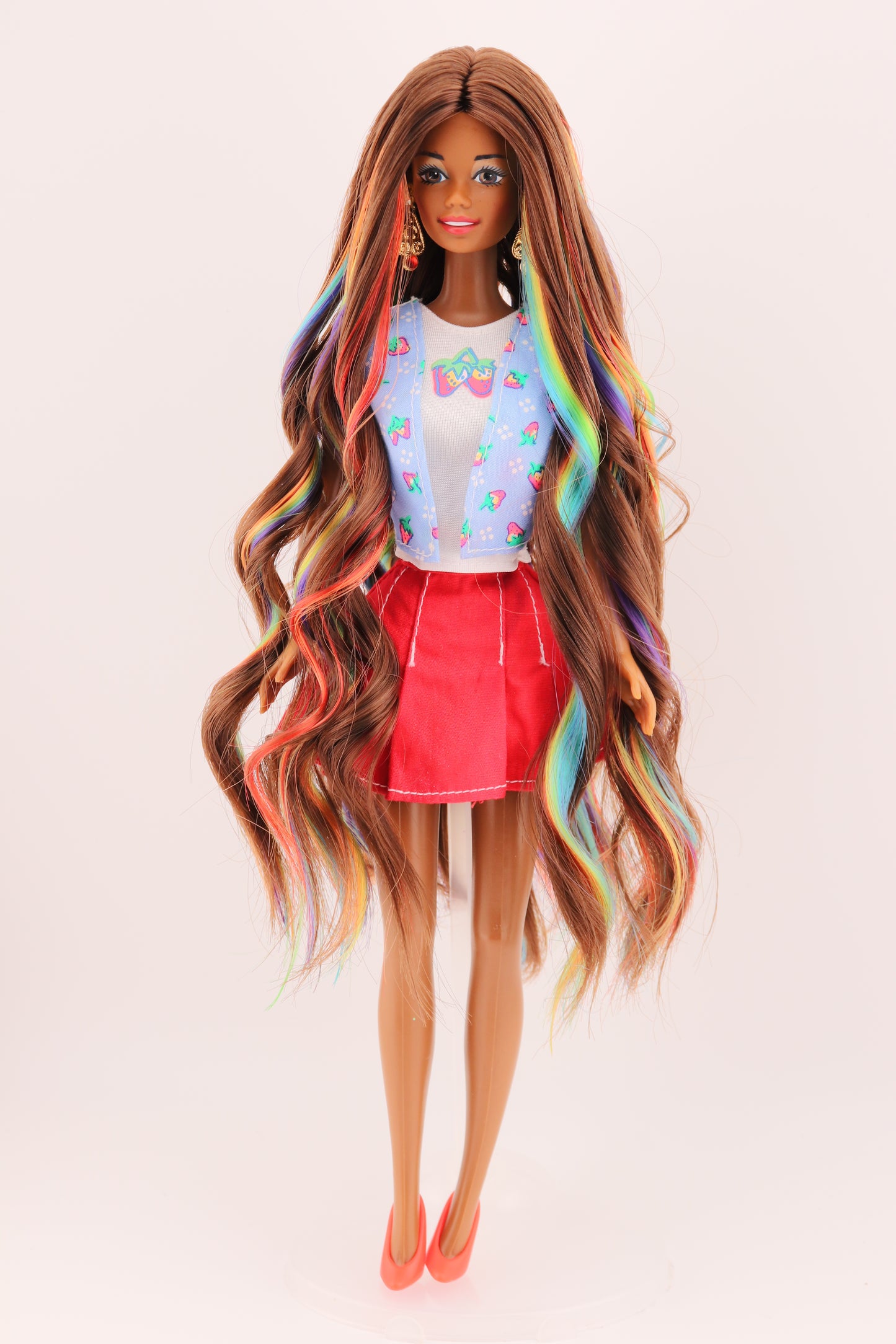 Holiday Barbie with Christie Face and Rainbow Peek-A-Boo