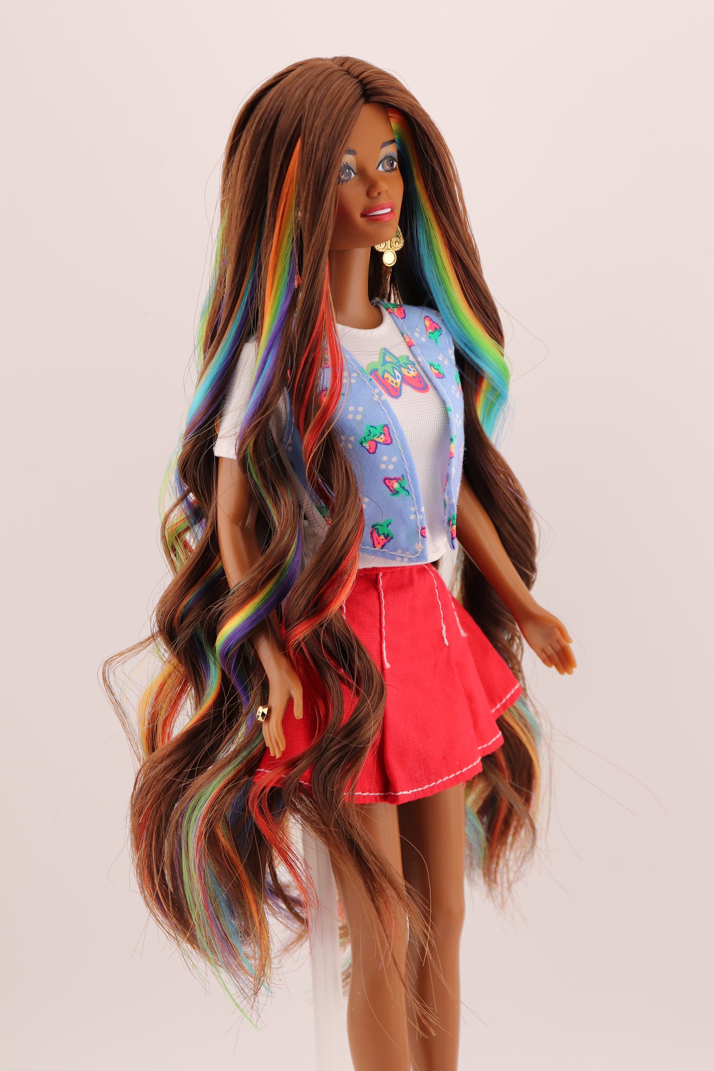 Holiday Barbie with Christie Face and Rainbow Peek-A-Boo