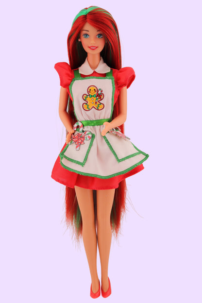 Red and Green Hair Holiday Treats Barbie Twiggy's Doll Hospital Red and Green Hair Holiday Treats Barbie Twiggy's Doll Hospital