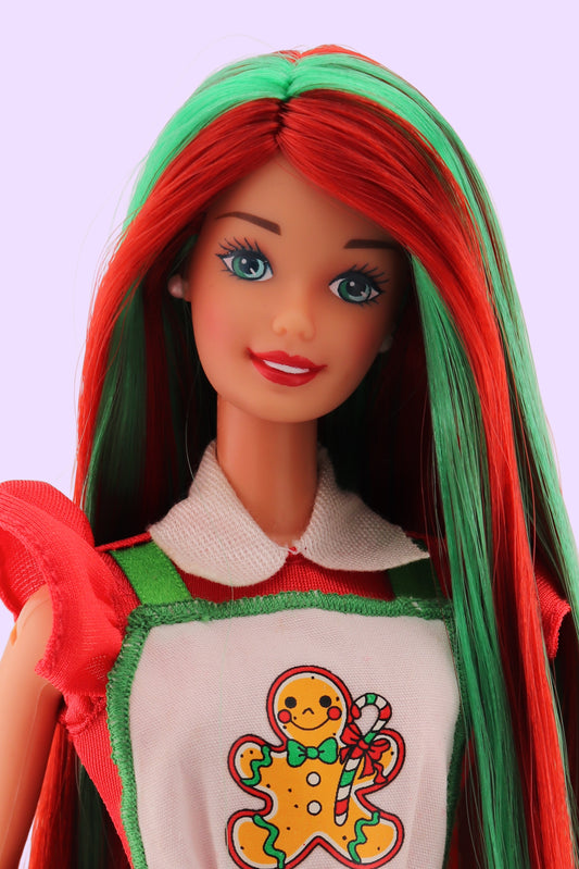 Red and Green Hair Holiday Treats Barbie