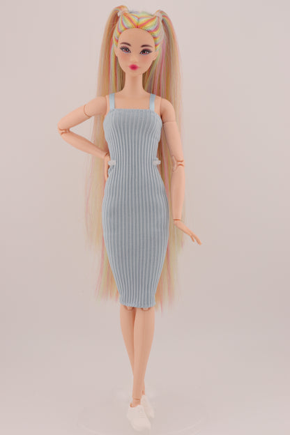 Ethereal Pastel Rainbow Hair Odile Barbie Reroot (2)