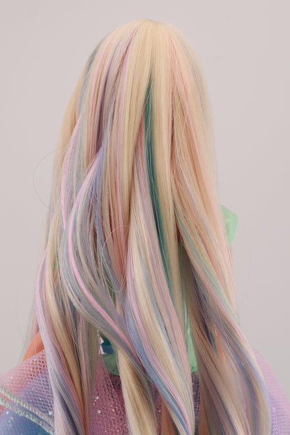 Pastel Hair on Spring Tea Party Avon Barbie Rerooted