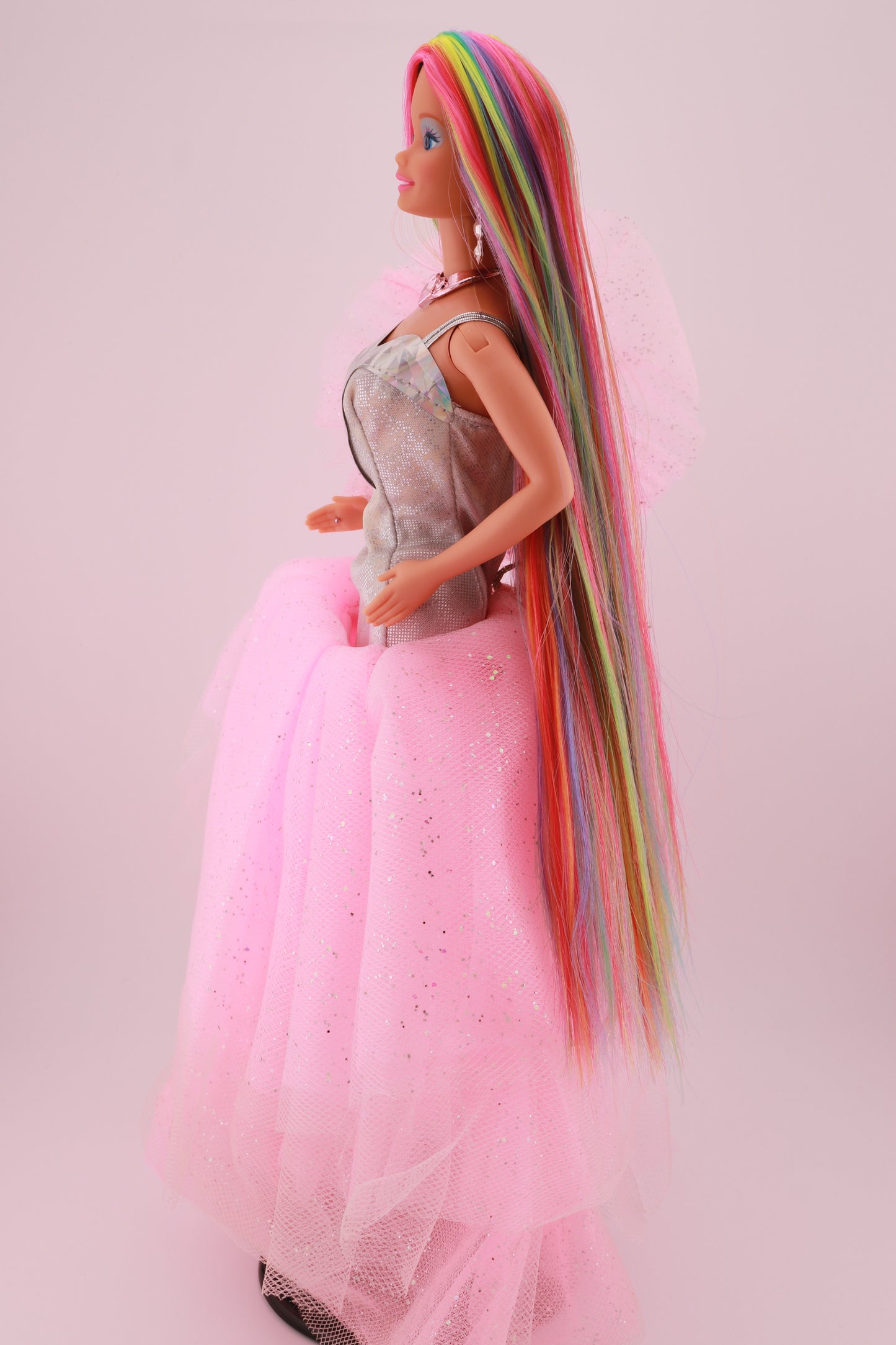 Rainbow Hair Custom Sparkle Eyes Barbie