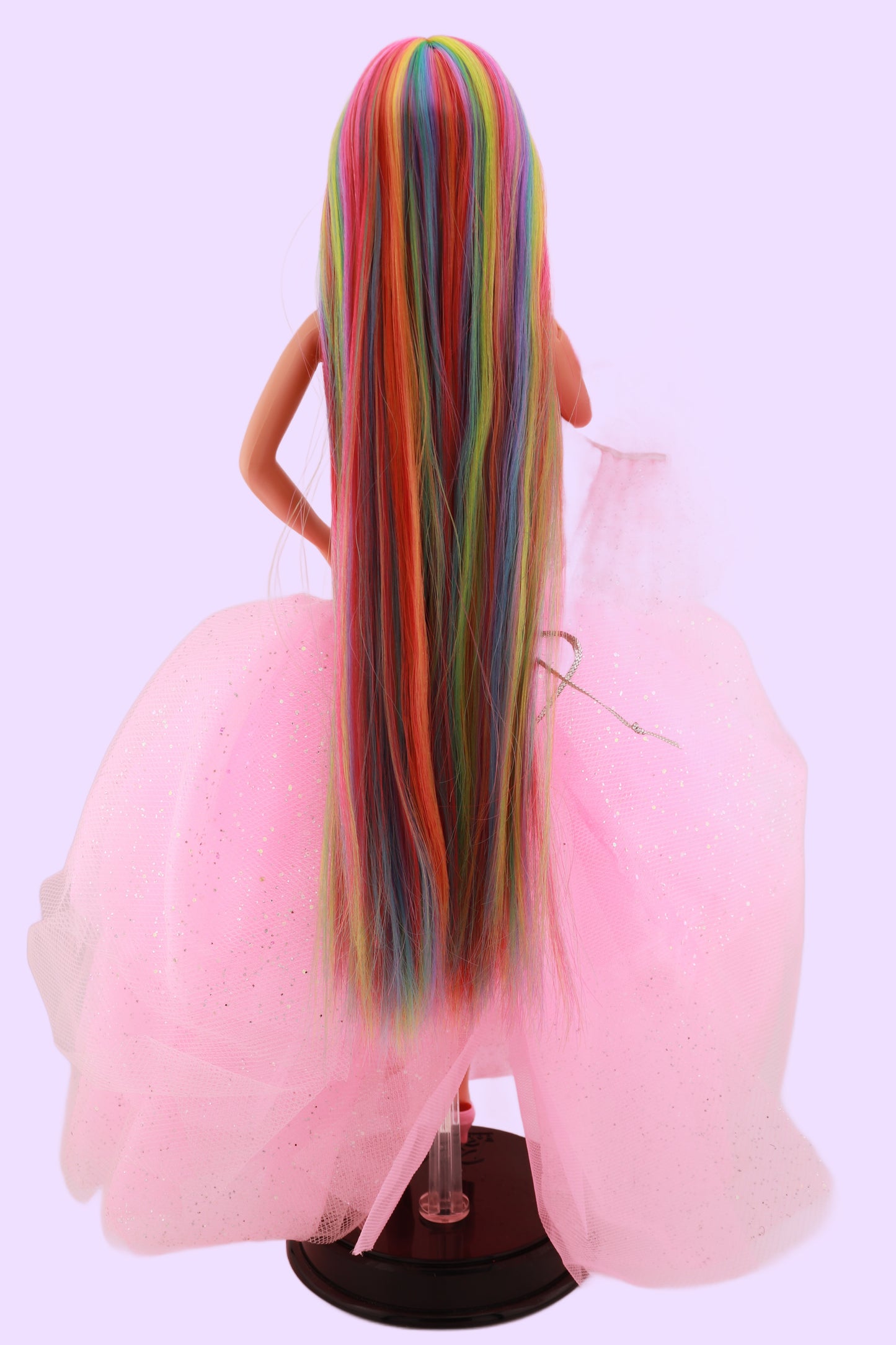 Rainbow Hair Custom Sparkle Eyes Barbie