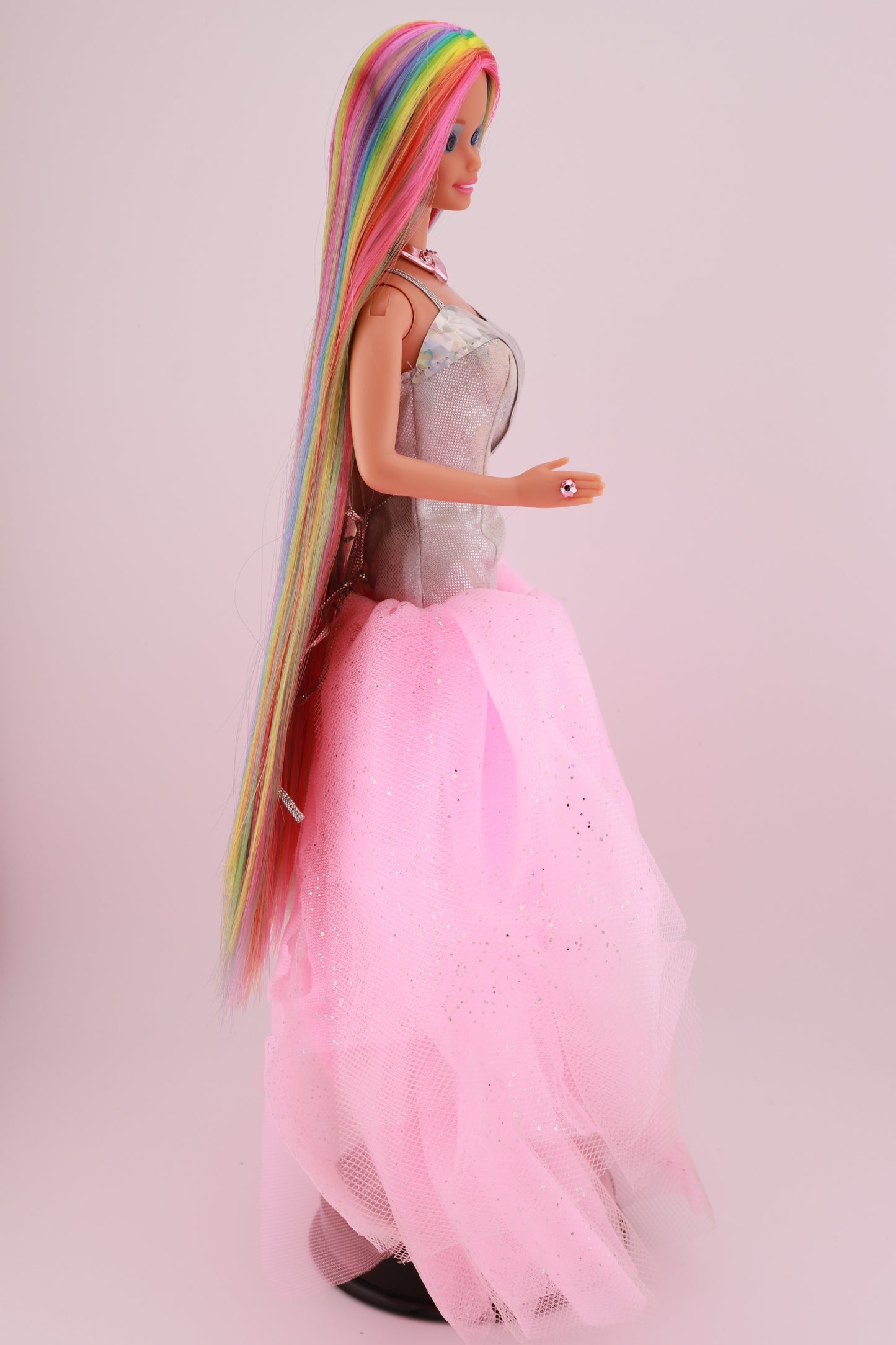Rainbow Hair Custom Sparkle Eyes Barbie