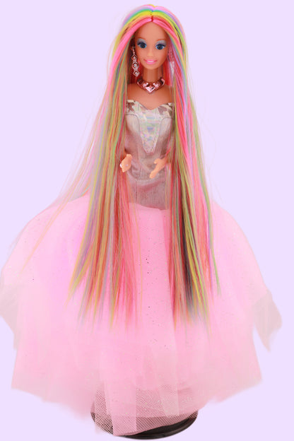 Rainbow Hair Custom Sparkle Eyes Barbie