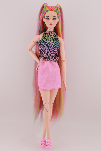 Signature Rainbow Hair Odile Reroot (Rainbow Top)
