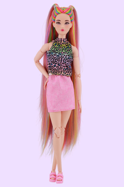 Signature Rainbow Hair Odile Reroot (Rainbow Top)