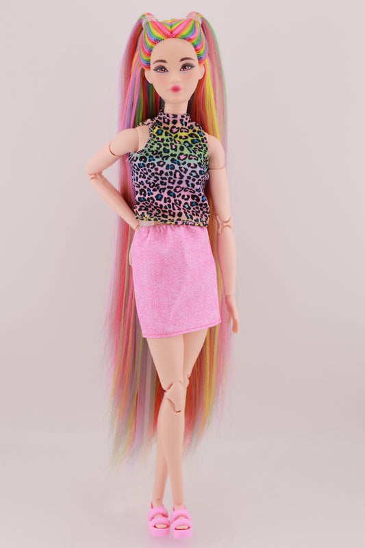 Signature Rainbow Hair Odile Reroot (Rainbow Top)