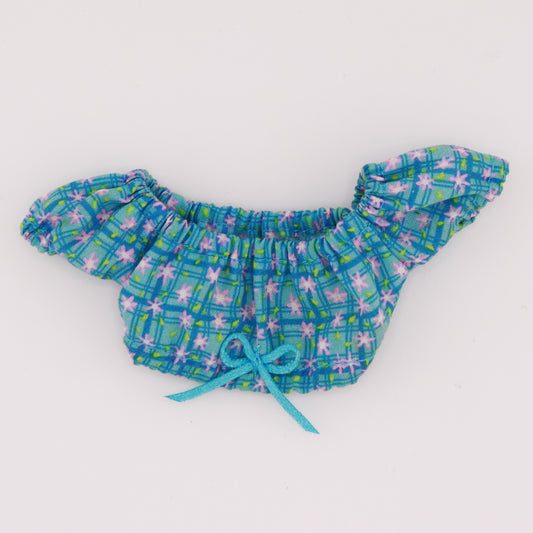 Blue Country Crop Top