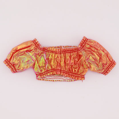 Metallic Red Crop Top