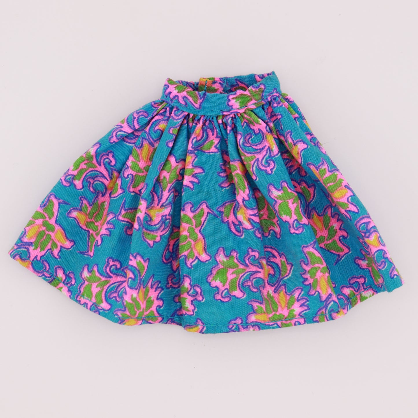 Blue Pleated Skirt