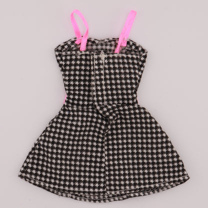 Spring Picnic Black and White Gingham Dress