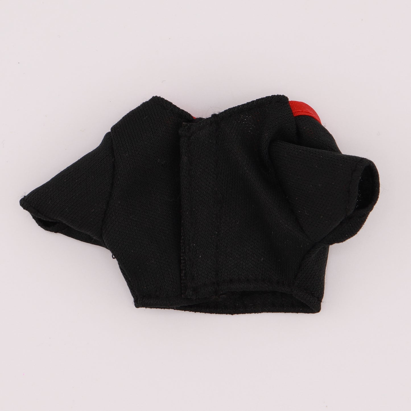 Black Scoop Neck Barbie Crop Top A