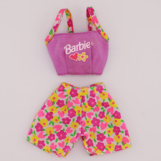 90's Floral Barbie Matching Outfit