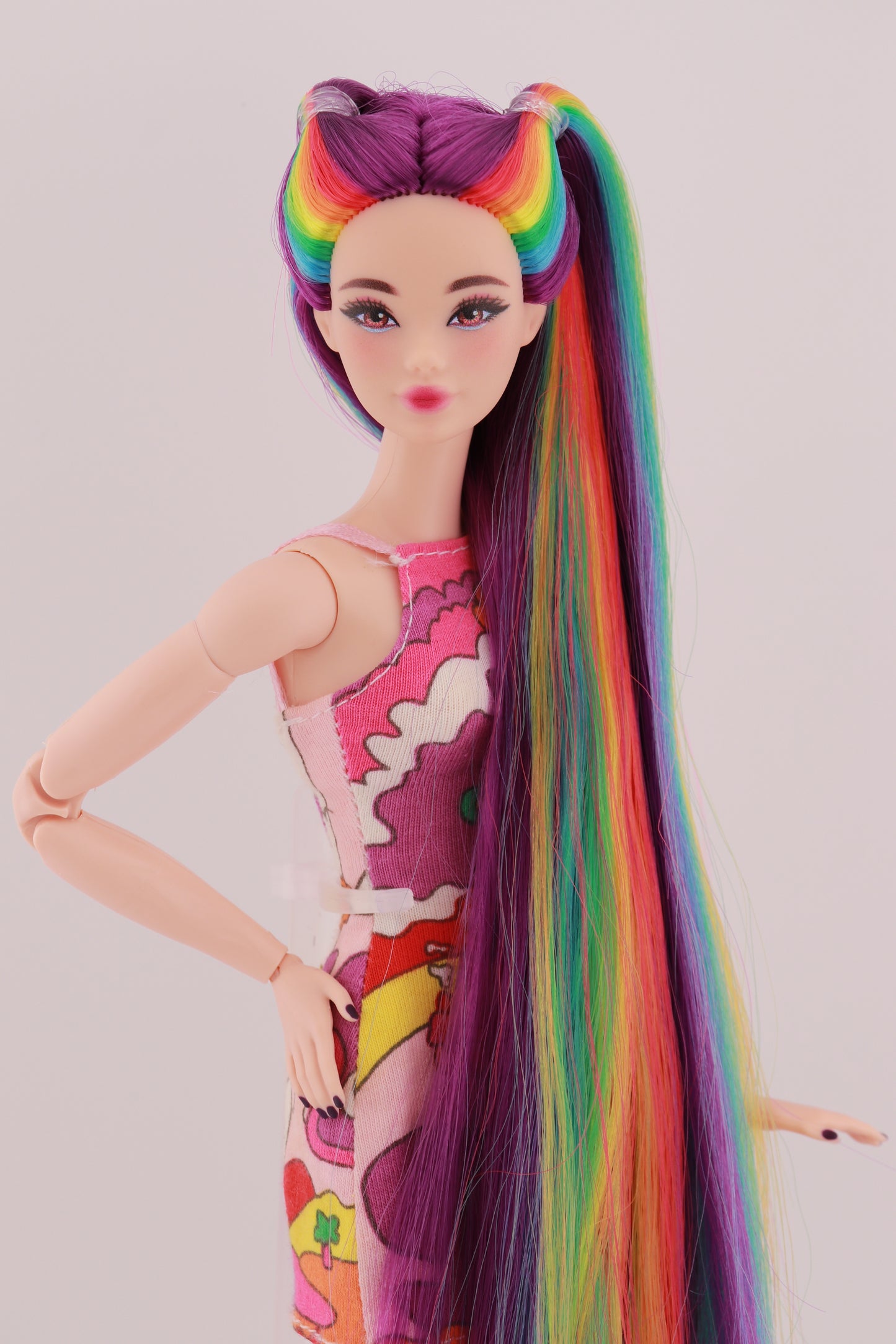 Purple and Rainbow Hair Odile Barbie