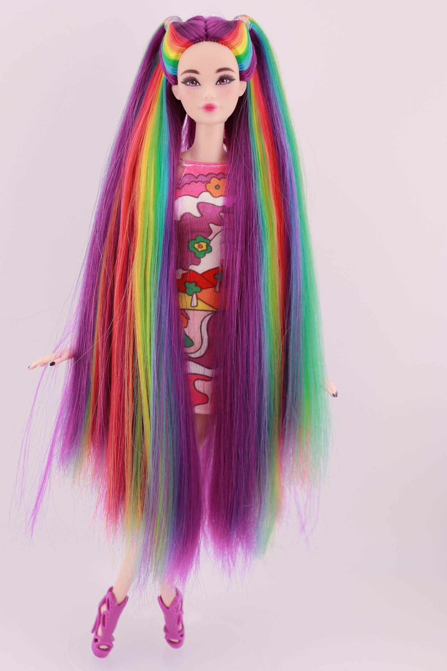 Purple and Rainbow Hair Odile Barbie