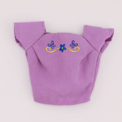 Purple Top with Butterfly Detail