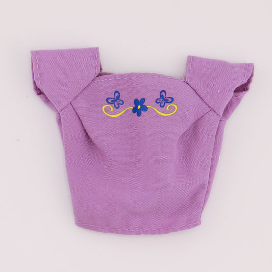 Purple Top with Butterfly Detail