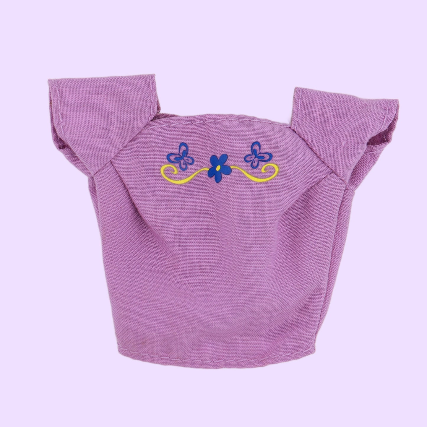 Purple Top with Butterfly Detail